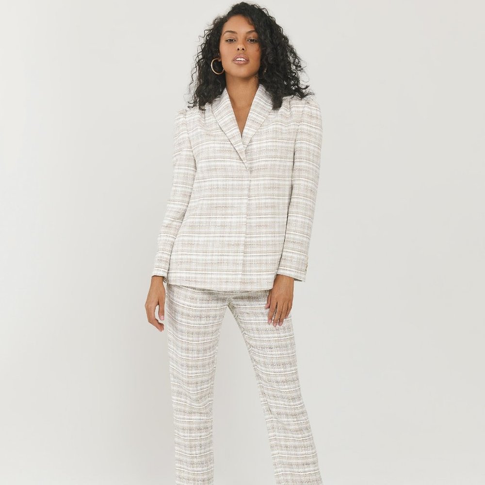 Something Navy Barbie Tweed Blazer